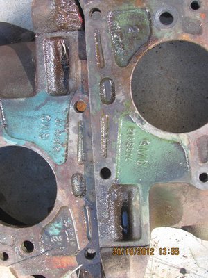 Left-Stateside bell housing;  Right-French